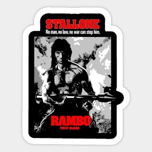 Rambo Graphic art Sticker